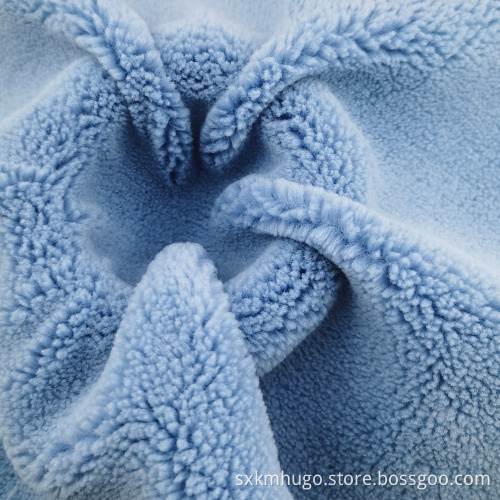 Plain Coral Fleece Offset 100% Polyester Velvet Fabric